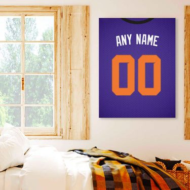 Phoenix Jersey Custom Canvas Print Wall Art for Boy Girl Men Women Basketball Personalized Canvas Art